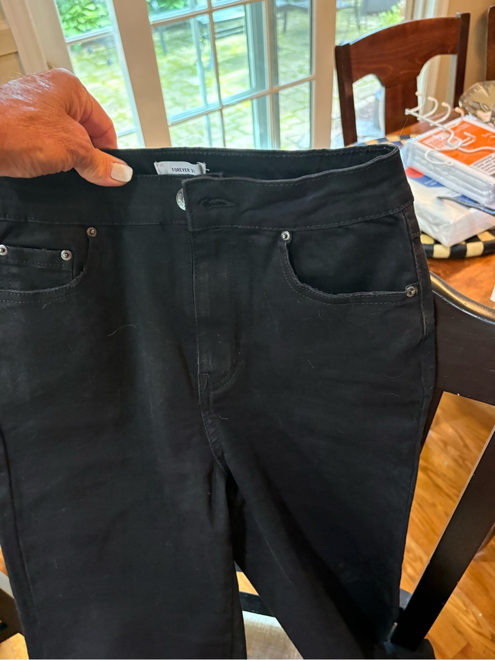 Forever 21 Women’s Black Jeans - Classic Fit size 25 flare